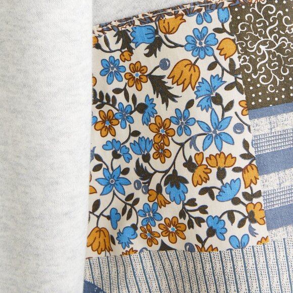 Abercrombie & Fitch Unisex Essential Popover Patchwork Embroidered Hoodie - Picture 4 of 9